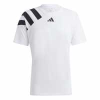 Adidas Мъжка Тениска Fortore T Shirt Mens White Мъжки ризи