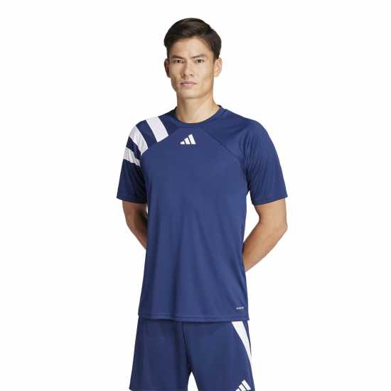 Adidas Мъжка Риза Fortore 23 Football Shirt Mens navy blue 2/wht 