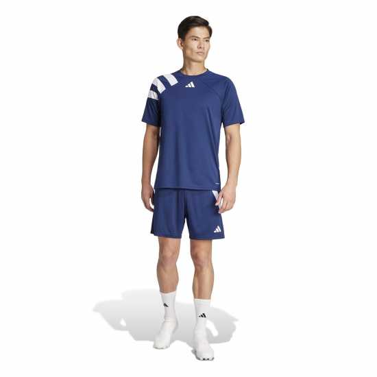Adidas Мъжка Риза Fortore 23 Football Shirt Mens navy blue 2/wht 