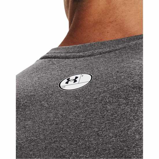 Under Armour Cg Armour Fitted Crew Charcoal Light Мъжко облекло за едри хора