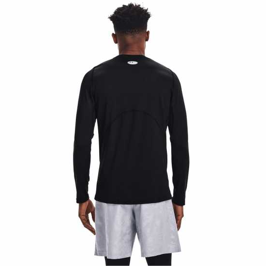 Under Armour Cg Armour Fitted Crew Black/White Мъжко облекло за едри хора