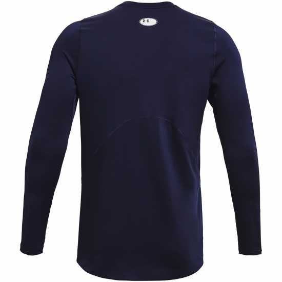 Under Armour Cg Armour Fitted Crew Midnight Navy Мъжко облекло за едри хора