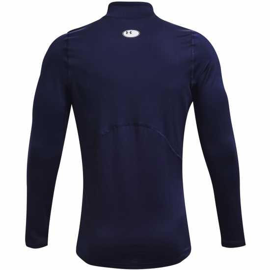 Under Armour Coldgear® Fitted Mock Mens Midnight Navy Мъжко облекло за едри хора
