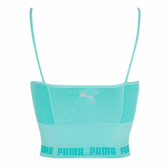Puma Evoknit Crop Top Womens Electric Green - Дамско облекло плюс размер