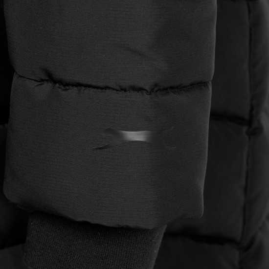 Slazenger Дамско Яке Mid-Length Padded Jacket Womens Черно Дамски якета и палта