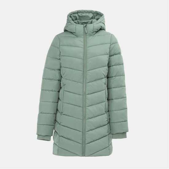 Slazenger Дамско Яке Mid-Length Padded Jacket Womens Light Khaki 
