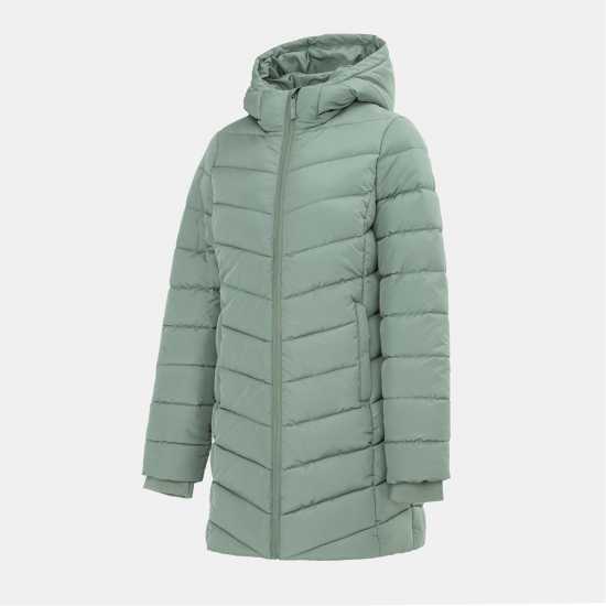 Slazenger Дамско Яке Mid-Length Padded Jacket Womens Light Khaki 