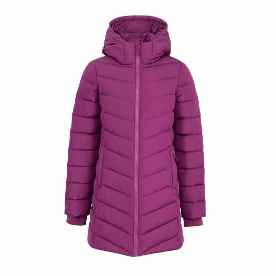 Slazenger Дамско Яке Mid-Length Padded Jacket Womens Слива Дамски якета и палта