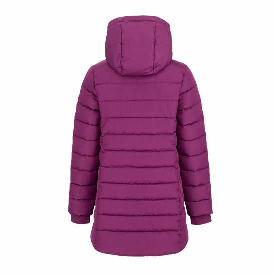 Slazenger Дамско Яке Mid-Length Padded Jacket Womens Слива Дамски якета и палта