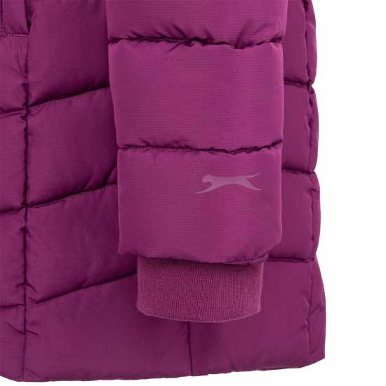 Slazenger Дамско Яке Mid-Length Padded Jacket Womens Слива Дамски якета и палта