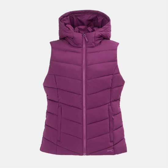 Slazenger Padded Full Zip Gilet Слива 