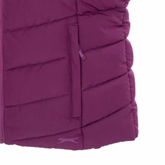 Slazenger Padded Full Zip Gilet Слива 