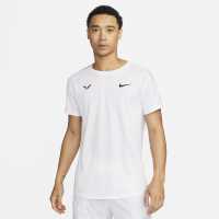 Nike Challenger Men's Nike Dri-FIT Short-Sleeve Tennis Top White/Black Мъжки ризи
