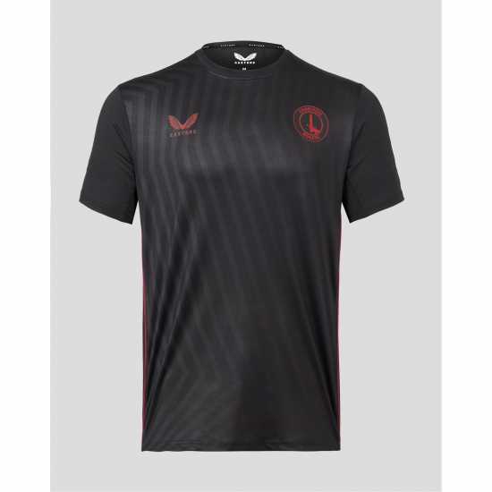 Castore Charlton Athletic Training T-Shirt Black - Мъжко облекло за едри хора