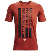 Under Armour Project Rock Flag Sn99 Red Мъжки ризи