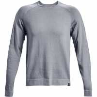 Under Armour Мъжки Пуловер Обло Деколте Intelliknit Crew Sweater Mens Grey Мъжко облекло за едри хора
