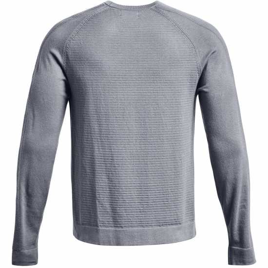 Under Armour Мъжки Пуловер Обло Деколте Intelliknit Crew Sweater Mens Grey Мъжко облекло за едри хора