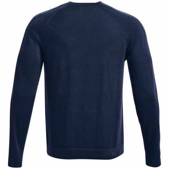 Under Armour Мъжки Пуловер Обло Деколте Intelliknit Crew Sweater Mens Blue Мъжко облекло за едри хора
