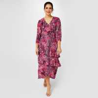 Biba Ruffle Print Dress  Дамски поли и рокли
