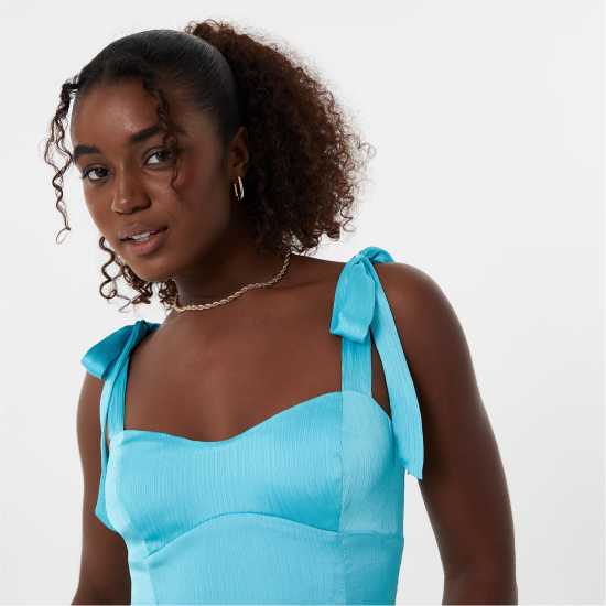 Дамски поли и рокли Средна Рокля Jack Wills Shoulder Tie Midi Dress Средна Рокля Jack Wills Shoulder Tie Midi Dress Дамски поли и рокли