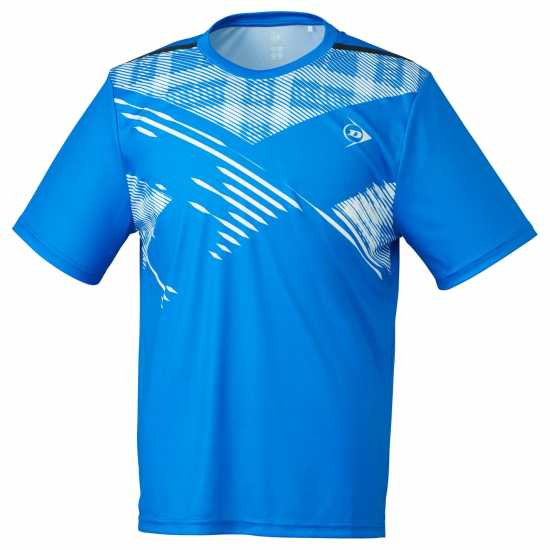 Dunlop Game Shirt 99 Sky Blue Мъжко облекло за едри хора