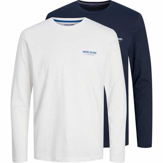 Jack And Jones Printed Crew Neck T-Shirt 2 Pack Mens  Мъжки тениски и фланелки