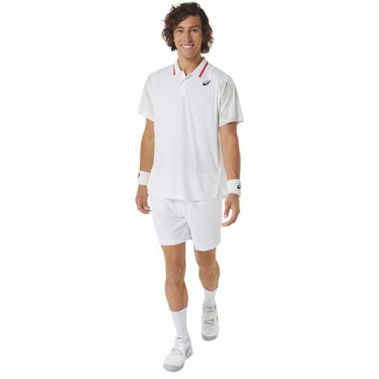 Asics Блуза С Яка Mens Court Gpx Tennis Polo Shirt Brilliant White Бадминтон