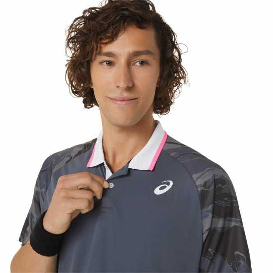 Asics Блуза С Яка Mens Court Gpx Tennis Polo Shirt Carrier Grey Бадминтон