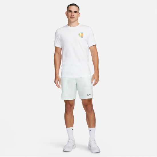 Nike Court Graphic Tee Mens White Мъжки ризи