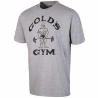 Golds Gym Ss Clssic Joe T Sn99 Lt Grey Marl Мъжки ризи