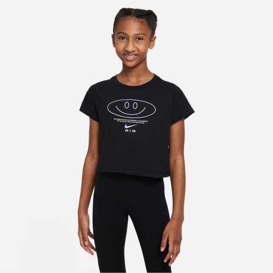 Nike Тениска Момичета Air Crop T Shirt Junior Girls  Детски тениски и фланелки