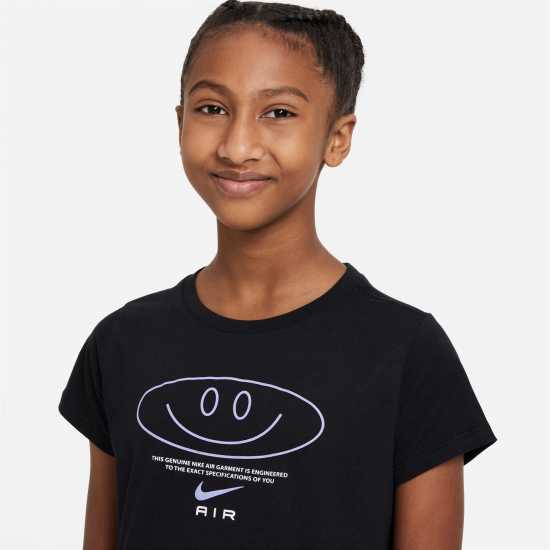 Nike Тениска Момичета Air Crop T Shirt Junior Girls