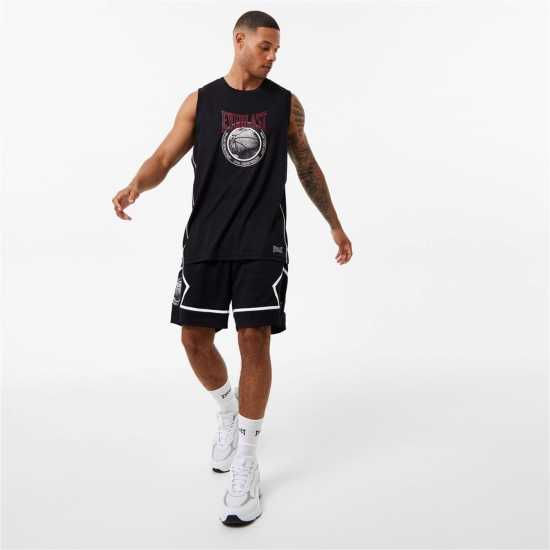 Everlast Basketball Panel Shorts Black Мъжко облекло за едри хора