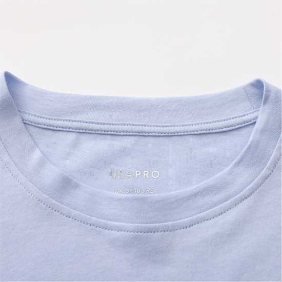 Usa Pro Pro Boxy Tee Juniors Blue 
