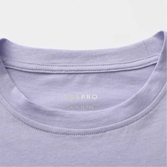 Usa Pro Pro Boxy Tee Juniors Lilac 