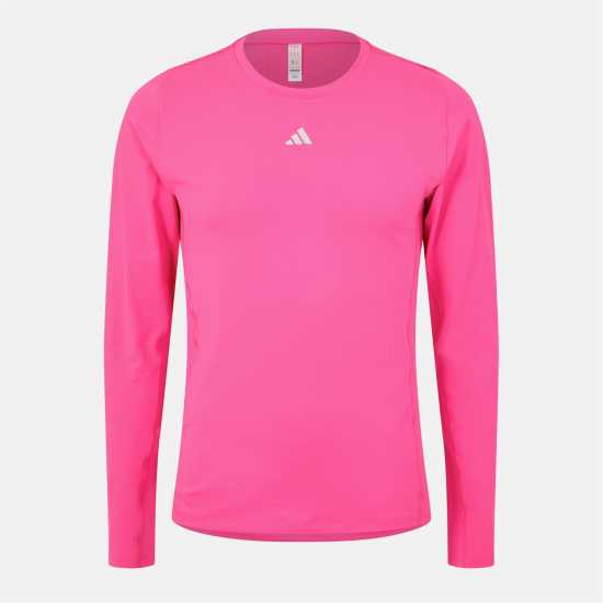 Adidas Techfit Aeroready Long Sleeve Long-Sleeve Top Sn99 Отбор Розов Шок Мъжки долни дрехи