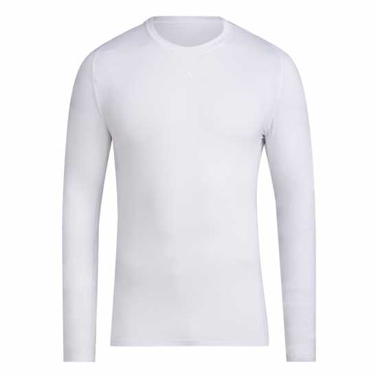 Adidas Techfit Aeroready Long Sleeve Long-Sleeve Top Sn99 Бяло Мъжки долни дрехи