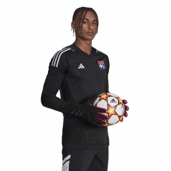 Adidas Olympique Lyonnais Tiro 23 Long Sleeve Goalkeeper Shirt Adults Черно Мъжко облекло за едри хора