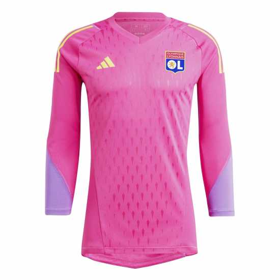 Adidas Olympique Lyonnais Tiro 23 Long Sleeve Goalkeeper Shirt Adults Отбор Мажента Мъжко облекло за едри хора