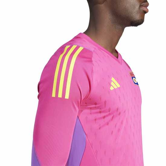Adidas Olympique Lyonnais Tiro 23 Long Sleeve Goalkeeper Shirt Adults Отбор Мажента Мъжко облекло за едри хора