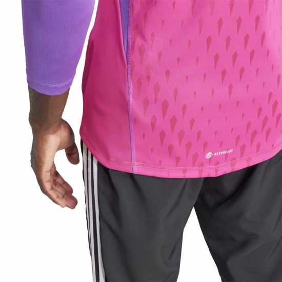 Adidas Olympique Lyonnais Tiro 23 Long Sleeve Goalkeeper Shirt Adults Отбор Мажента Мъжко облекло за едри хора