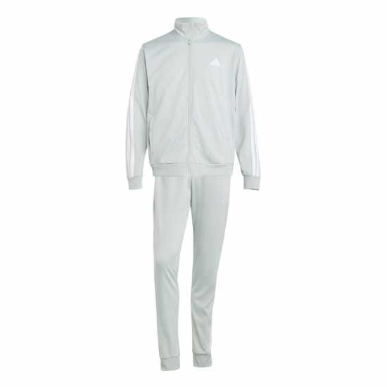 Мъжки спортни екипи в две части Adidas Basic 3 - Stripes Tricot Tracksuit Чудесно сребро Adidas Basic 3 - Stripes Tricot Tracksuit Чудесно сребро Мъжки спортни екипи в две части
