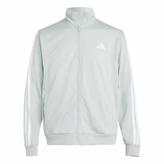 Мъжки спортни екипи в две части Adidas Basic 3 - Stripes Tricot Tracksuit Чудесно сребро Adidas Basic 3 - Stripes Tricot Tracksuit Чудесно сребро Мъжки спортни екипи в две части