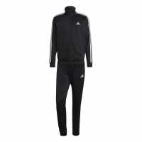 Adidas Basic 3 - Stripes Tricot Tracksuit Черно Мъжки спортни екипи в две части