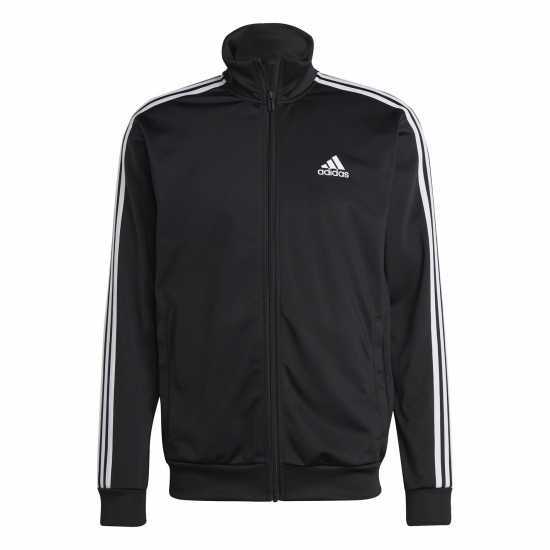 Adidas Basic 3 - Stripes Tricot Tracksuit Черно Мъжки спортни екипи в две части