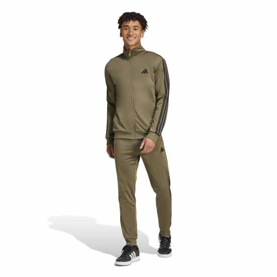 Мъжки спортни екипи в две части Adidas Basic 3 - Stripes Tricot Tracksuit Олива Страта Adidas Basic 3 - Stripes Tricot Tracksuit Олива Страта Мъжки спортни екипи в две части