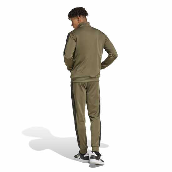 Мъжки спортни екипи в две части Adidas Basic 3 - Stripes Tricot Tracksuit Олива Страта Adidas Basic 3 - Stripes Tricot Tracksuit Олива Страта Мъжки спортни екипи в две части
