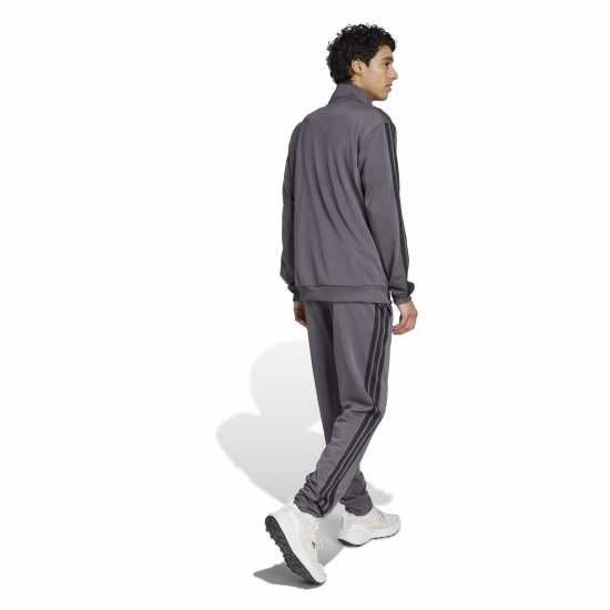 Adidas Basic 3 - Stripes Tricot Tracksuit Сива Страта Мъжки спортни екипи в две части