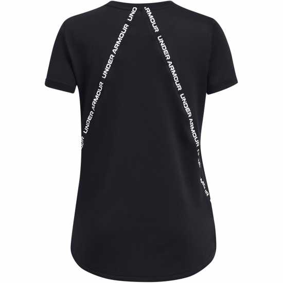 Детски тениски и фланелки Under Armour Armour Knockout Tee Gym Top Girls Black Under Armour Armour Knockout Tee Gym Top Girls Black Детски тениски и фланелки