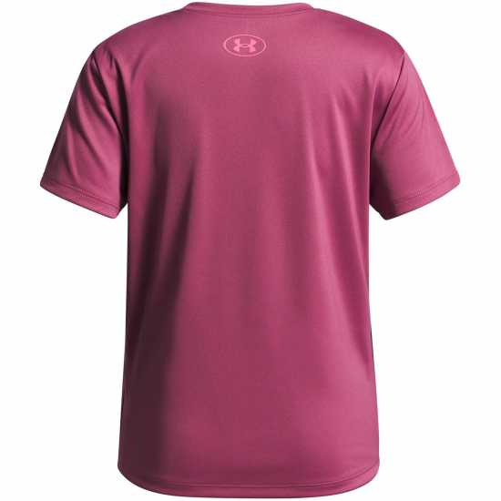 Under Armour Tech Varsity Short-Sleeve Performance Gym Top Фуксия Здрач 